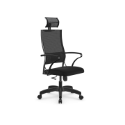 Кресло офисное Sit Air-180 пластик, ткань-сетка, сиденье мягкое, черное, z509587914