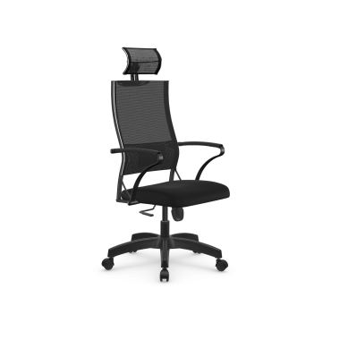 Кресло офисное Sit Air-180 пластик, ткань-сетка, сиденье мягкое, черное, z509587914