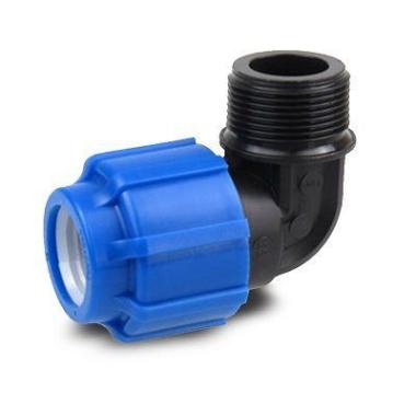 Угольник ПНД, переходной разборный НР, D25-3/4", ТПК-АКВА