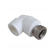 Угольник с накидной гайкой (латунной втулкой), D20-1/2"