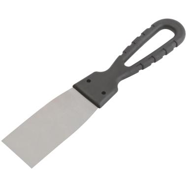 Шпательная лопатка 40мм, стальная, ручка пвх, фасадная MOS