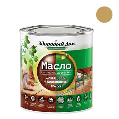 Масло д/террас и дерев.полов Здоровый Дом Дуб 0,75л
