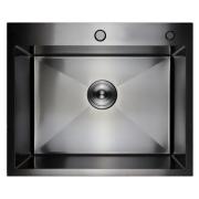 Мойка премиум нерж.сталь 3 мм 600*500 с сифоном Графит серый Golden Fox