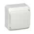 Выключатель (переключатель)"Этюд" 1ОП белый проходной