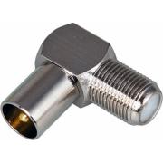 Переход гнездо F-штекер нр. TV угловой