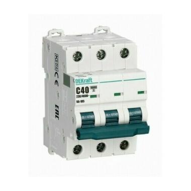 Автомат 3П 40А 4,5кА С DEKraft ВА-201 Schneider Electric