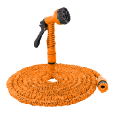 Набор для полива с растягивающимся шлангом 22м. Вихрь