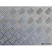 Лист алюминиевый 1,2*300*1200 рифленый "Квинтет"