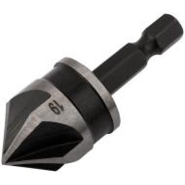 Зенкер конический, легированная сталь, хвостовик под биту, 19 мм ФИТ