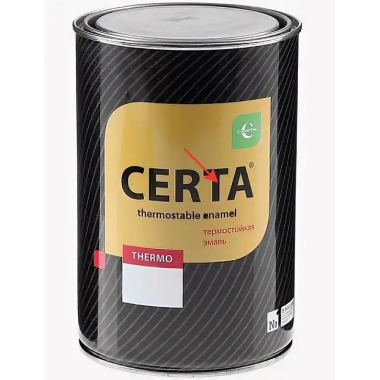 Эмаль термостойкая антикор. Церта до 650 С серебристо-серая 0,8 кг