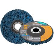 Круг зачистной полимерный для УШМ 125 х 22,2 мм, средней жесткости/ синий, MOS