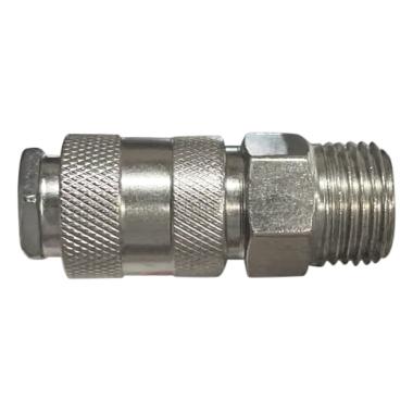 Адаптер быстросъемный с запорным клапаном с внешней резьбой 1/4" ФИТ