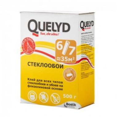 Клей обойный для СТЕКЛООБОЕВ 500гр Quelyd/12/