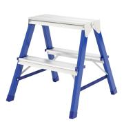 Стремянка двусторонняя 2 ступени, стальная,(h=048m) Россия, Сибртех