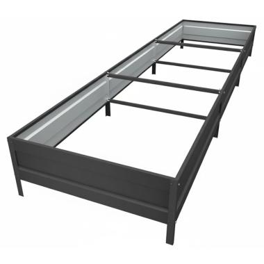 Удлинитель грядки 1,0 м х1,0 м, высота 0,2 м. Цвет: Серый графит