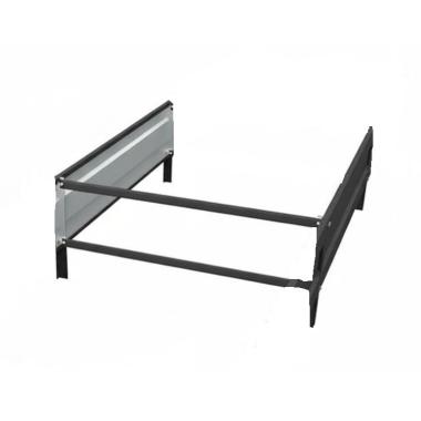 Удлинитель грядки 1,0 м х1,0 м, высота 0,2 м. Цвет: Серый графит