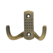 Крючок-вешалка №11 2-х рож.  Ст.Бронза Нора-М