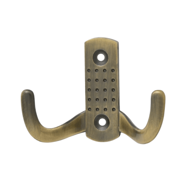 Крючок-вешалка №11 2-х рож.  Ст.Бронза Нора-М