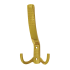 Крючок-вешалка №11 3-х рож. Золото Нора-М
