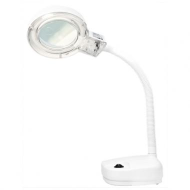 Лупа с подсветкой 3 кратная и 8 кратная, D 87.5 мм, на гибком штативе Matrix