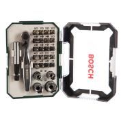 Комплект насадок с ключом-трещоткой (26 предметов) Bosch