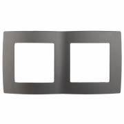 Рамка"ЭРА"серия 12, 2пост универсал.Графит
