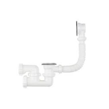 Обвязка на ванну, 1 1/2*40, регулируемый с переливом, V210, Aquant