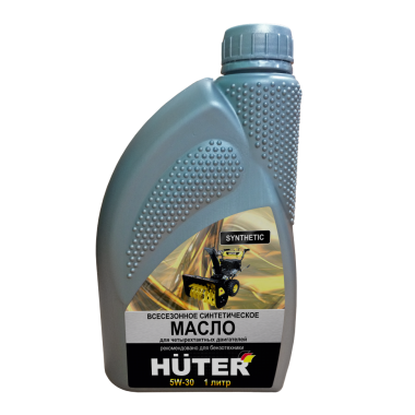 Масло моторное 5W-30 синтетическое для 4-тактных двигателей Huter 1л.