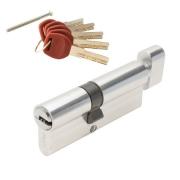 Цилиндр замка JM-90-C-CR (40/10/40) с вертушкой (личинка под пл. двери) Хром Avers