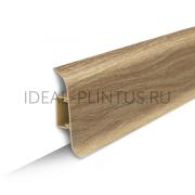 Плинтус 206 Дуб коньячный Идеал Классик мягкий край 55*22мм 2,2м, (40 шт/уп)