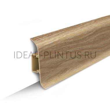 Плинтус 206 Дуб коньячный Идеал Классик мягкий край 55*22мм 2,2м, (40 шт/уп)