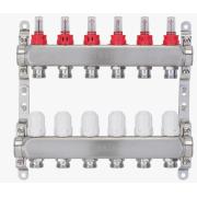 Коллекторная группа 1"-6 шт, евроконус 3/4", с расх., KNR01-06, OASIS