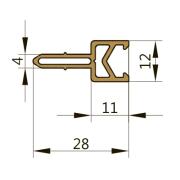 Витраж, ТПУ-032-01, термовставка ПВХ, 3,0 м