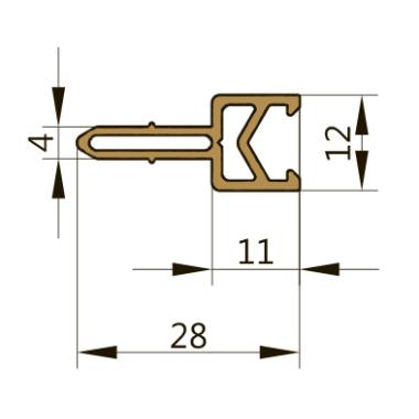 Витраж, ТПУ-032-01, термовставка ПВХ, 3,0 м