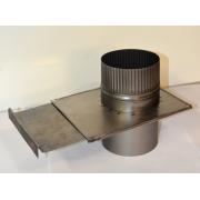 Заслонка квадратная, нержав., D 120мм