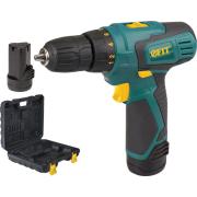 Дрель-Шуруповерт акк. 12 В; 0-350/1100 об/мин; 20 Нм; 2 (li-ion) 1,3 Ач; 1 ч.; рез. накл.; кейс ФИТ