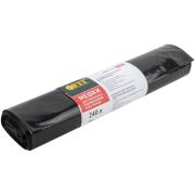 Мешки для мусора 60 л, черные, в рулоне 20 шт., ПНД 10 мкм, 60х70 см, LAIMA стандарт, 601381