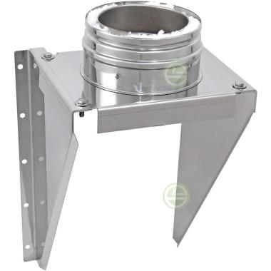 Дымоходы Площадка монтажная с креплением настенным D150мм