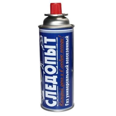 Газ СЛЕДОПЫТ универсальный всесезонный 220гр/400мл (t использ. от -10 до +35℃) (28шт/уп)