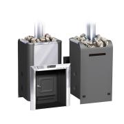 Печь газо-дровянная банная Уралочка 12Н, d дымохода 115 мм