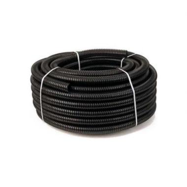 Труба гофрированная ПНД 20мм черный наружная (Бухта 100м) продажа кратно 5м