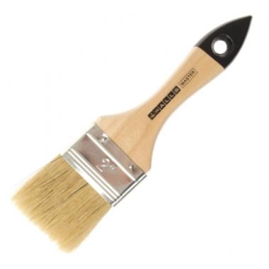 Кисть флейцевая 100 мм натуральная щетина дер. ручка 4WALLS