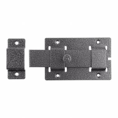 Задвижка дверная ЗД-02 (шпингалет, ПЛОСКИЙ ригель-серебро) Серебро