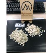 Щебень мраморный (белый) 5-10 мм в МКР по 1 тонне