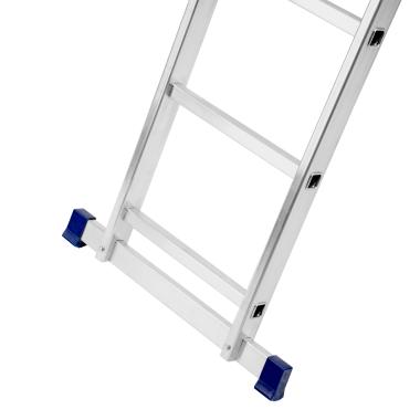 Лестница, 2х13 ступеней двухсекционная алюминиевая 3,64м (max h=6,55м), до 150 кг Сибртех