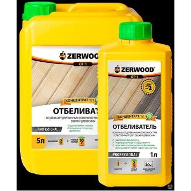 Отбеливатель ОТ-1 концентрат 1:1 ZERWOOD 1л