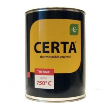 Эмаль термостойкая антикор. Церта до 400 С серая 0,4 кг