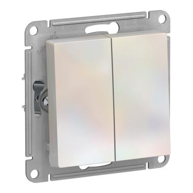 Выключатель "Atlasdesign" 2СП Жемчуг под рамку Schneider Electric