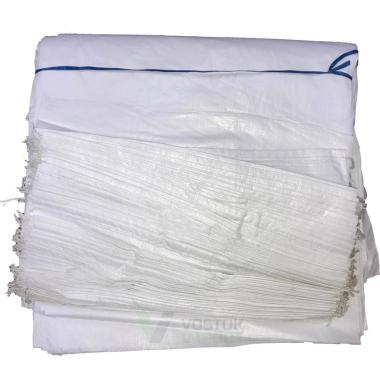 Мешок для строительного мусора, усиленный, 105 х 55 см БЕЛЫЙ 60гр.Россия