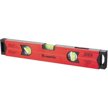 Уровень, 1000 мм, ±0,5 мм/м, алюминиевый усиленный, магнитный,  фрезерованный, 3 глазка, Matrix